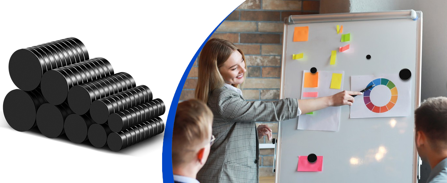 Black small magnets