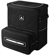AUJEN Car Trash Can - 2.5 Gallon, Handy Car Tissue Holder, Multifunctional Car Garbage Can with C...