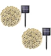 amadecohome 2 Pack 200 LED Solar String Lights, 85.2ft 8 Modes Waterproof Solar Christmas Lights ...