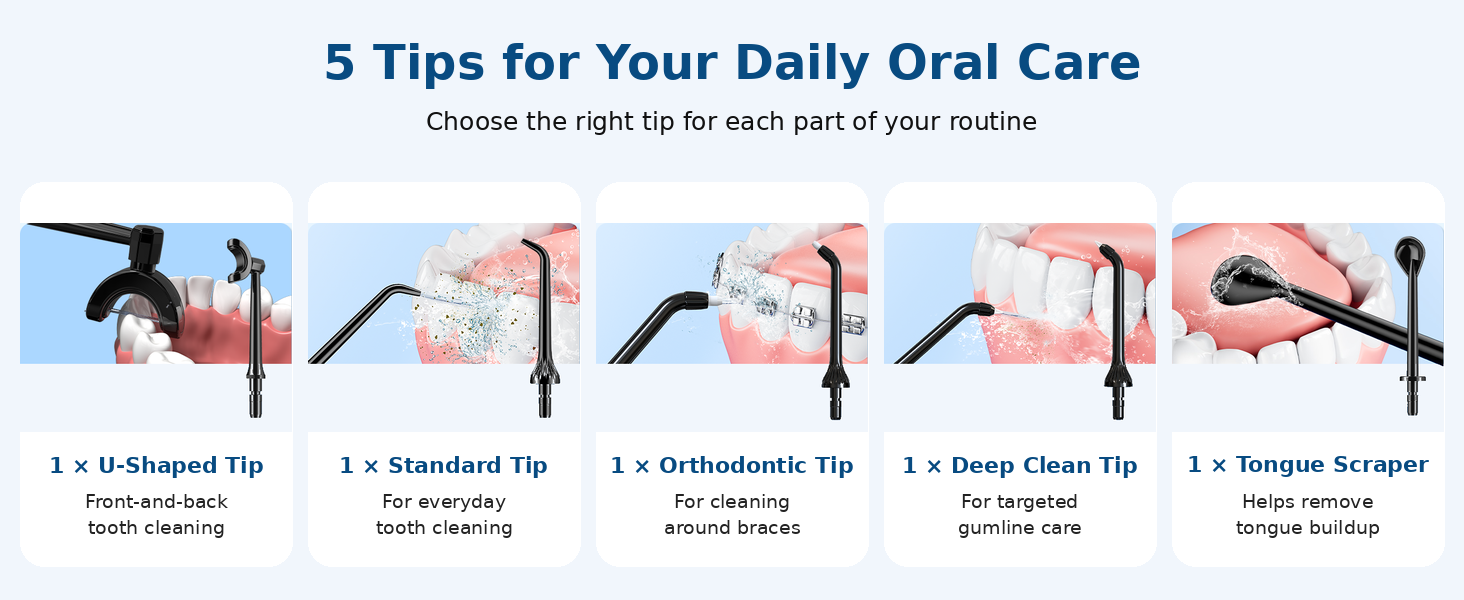 toothbrush with water flosser