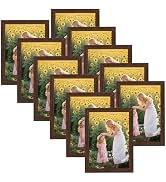 CRUGLA 5x7 Picture Frame Set of 11, Multi Rustic 5 by 7 Photo Frames Collage for Wall or Tabletop...