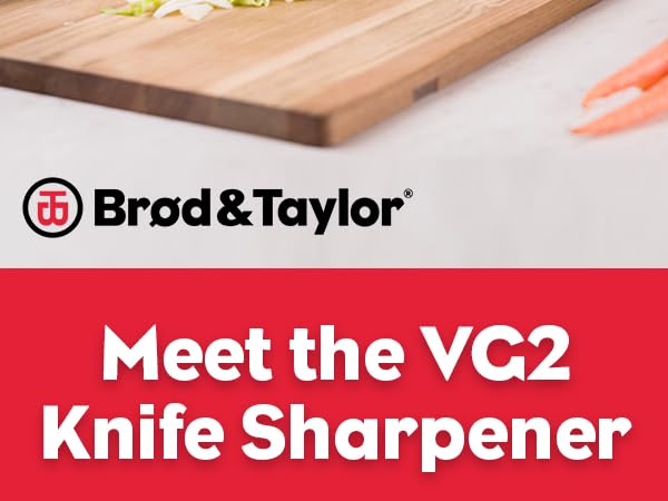 Brod & Taylor VG2 Knife Sharpener Easy to Use Works with all knives replaceable