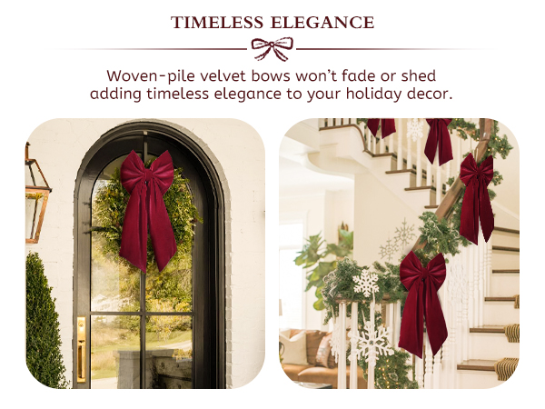 Christmas Decorations Large Red Velvet Christmas Tree Topper Gift Bows Xmas Decor Home Wreaths Door