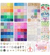 Mio Angle Bracelet Making Kit 6 Box 9000PCS Clay Beads 5000PCS Glass Seed Beads Jewelry Making Ki...