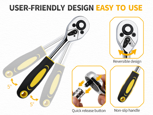 socket set and socket wrench set and ratchet set and 1/4 socket set