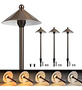 LOHAS Low Voltage Pathway Lights 4-Pack, 12V Landscape Lighting Outdoor with 5 Color Temperatures...