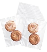 Prembag 100 Pcs 3-9/10 x 5-3/10 Inch Semi-Transparent Heat Seal Cellophane Bags for Cookies,Matte...