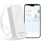 GEEVON-LINK Smart Thermometer Hygrometer, WiFi Humidity Temperature Sensor with App Notification ...