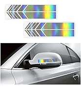 VAGURFO 4Pcs Car Rear View Mirror Stickers Decor, DIY Car Auto Body Sticker Side Decal Stripe Dec...