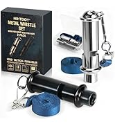 Nihtdoy Dual Emergency Whistles (2 Pack) – 120dB Survival Whistles for Hiking, Camping & Rescue –...