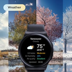 smart watch with weather forecast
