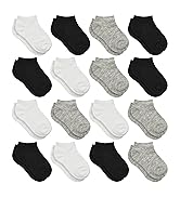 Toddler Socks, 16 Pairs Kids Socks Low Cut for Boys Girls Kids(1-14 Years Old), 16 Pairs Children...