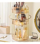 Aveniee 360° Rotating Makeup Organizer for Vanity, Upagraded Perfume Skincare Bathroom Counter Or...