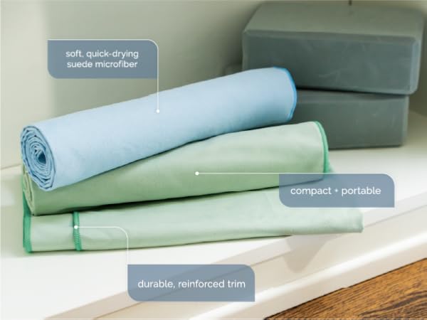 S&T INC. Suede Microfiber Yoga Mat Towel