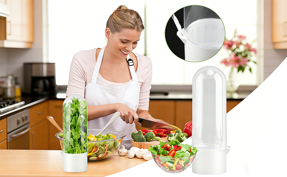 Herb Keeper Container for Refrigerator