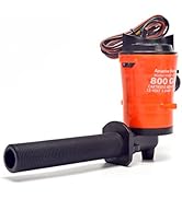 Amarine Made 12v 800gph Livewell Pump for Boat - 4.0A Submersible Cartridge 90-Degree Aerator