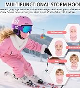 BAISEN Kids Balaclava Ski Mask for Skiing Cycling, Cold Weather Neck Warmer Windproof Thermal Fac...