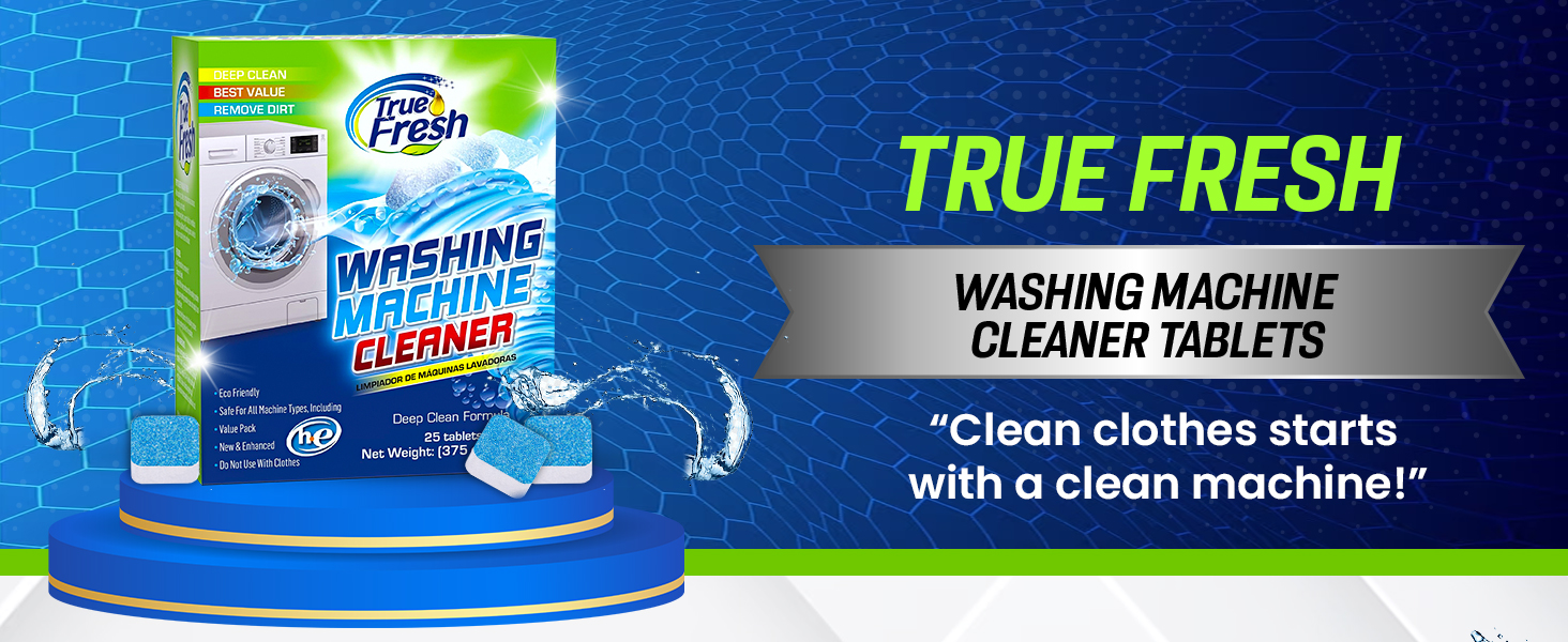 Washing Machine Cleaner Tablets, Foaming Tablets Are Septic Safe