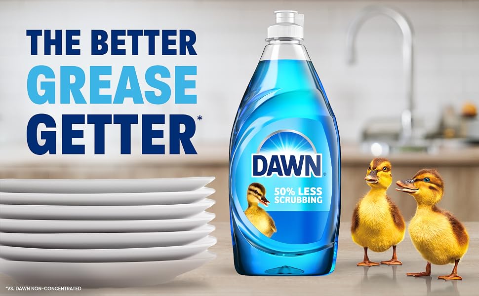 The better grease getter vs. Dawn Non-Concentrated.