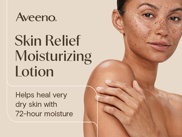 Skin relief moisturizing lotion, helps heal very dry skin, 72 hour moisture