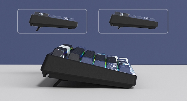 75% Keyboard with Color Multimedia Display Mechanical Gaming Keyboard Wired Hot Swappable