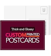 4 x 6" Thick Custom Printed Postcards, Personalized Printable Post Cards, Upload or Design Your T...