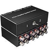 2-Way Audio Switcher Can Support Two Amplifiers, One Audio or One Amplifier, Speaker Switcher Sel...