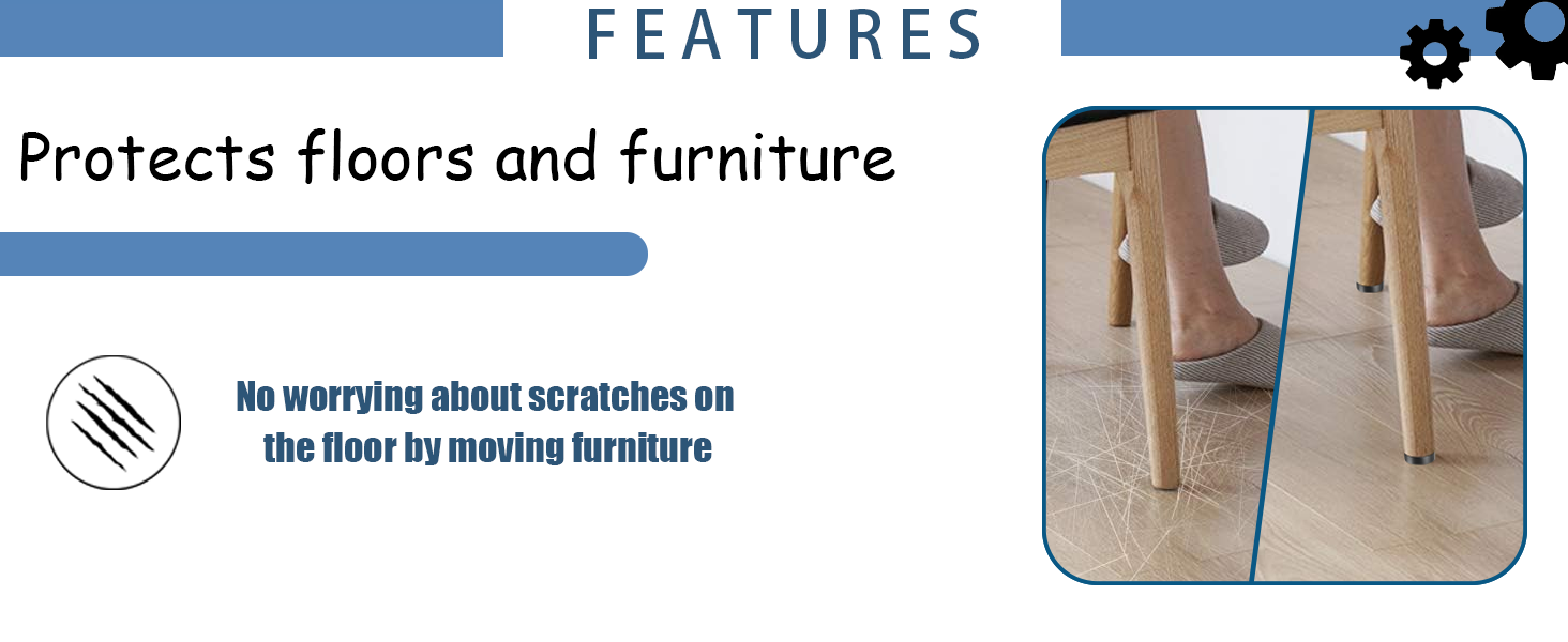 Protects floors and furniture