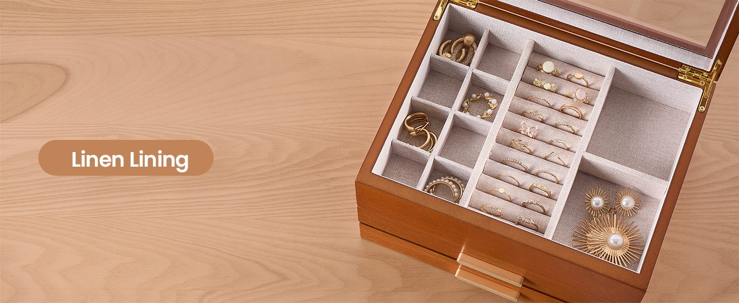 All-in-one Wooden Jewelry Box