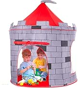 Kids Play Tent Knight Castle - Portable Kids Tent - Kids Pop Up Tent Foldable Into Carrying Bag -...