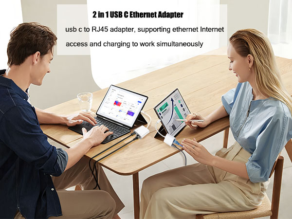 2-in-1 USBC Ethernet Adapter