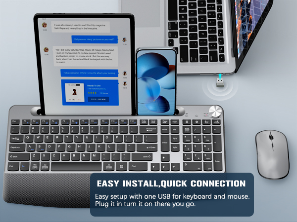 ERGONOMIC WIRELESS KEYBOARD