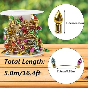 Orgrimmar Miniature Fake Light String DIY Craft Dollhouse Decoration