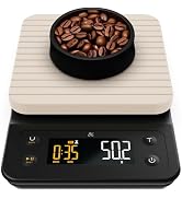Greater Goods Coffee Scale with Timer – 0.1g Precision Digital Coffee & Espresso Scale for Pour-O...
