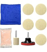 SHMZK 10 PCS Glass Polishing Kit, Windscreen Glass Scratch Removal Kit with 100g Cerium Oxide Pow...