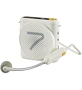 7RYMS WA1 Wireless Voice Amplifier for Teachers with Headset Microphone, Wireless Portable Amplif...