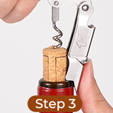 Corkscrew Wine Opener Heavy Duty Stainless Steel Wine Bottle Opener with Foil Cutter
