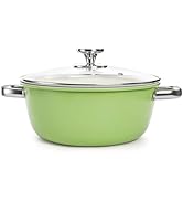 ZENFUN Ceramic Nonstick Stock Pot with Lid, 4.2 Quart Soup Pot, Cooking Pot Stew Pots, Induction ...