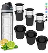 Ice Cube Tray for Owala FreeSip Bottle 24-40oz, No White Residue, Easy Fill and Release Ice Maker...