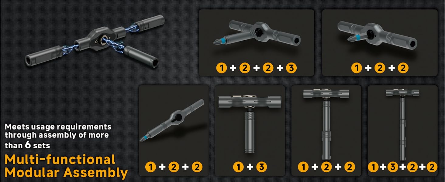 24-in-1 Mini Magnetic Ratchet Screwdriver Set