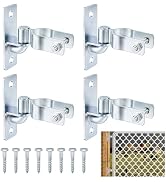 TWINKLEMON 4 Pair Heavy Duty Gate Hinges 1-3/8'' Wall Mount Gate Hinge with Screws Farm & Chain L...