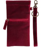 Soft Sunglass Pouch - Extra Large Eyeglasses Holder squeeze top - Glasses Holder Sleeve w/Wristle...