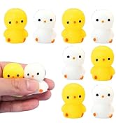 8Pcs Taba Squishy Duck Toys, Mini Kawaii Squishies, Cute Stress Balls for Kids and Adults, Sensor...