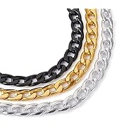 Pandahall 19.68 Ft Aluminium Curb Chains 12x7x2mm Mixed Color Unwelded Oxidated Twisted Aluminium...