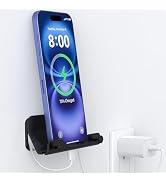 HomeMount Hands Free Wall Mount Phone Holder with Adhesive Strip for Bedroom Living Room Kitchen ...