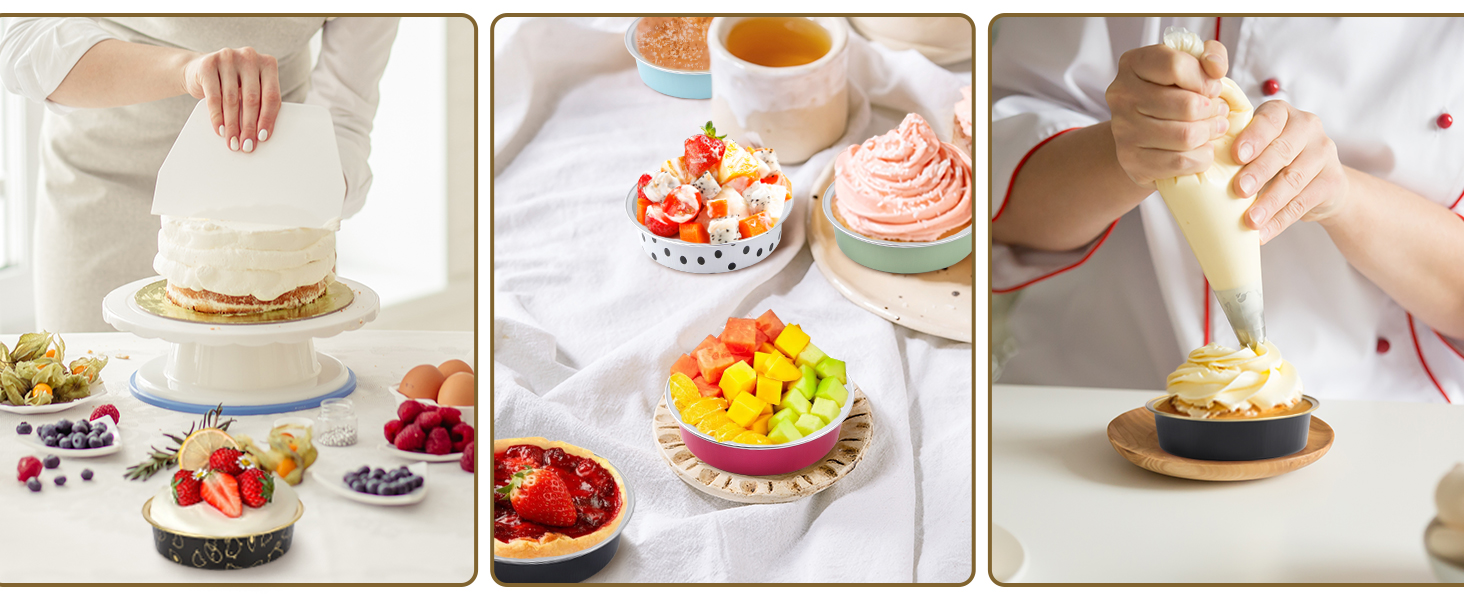 Beasea small cupcake baking cups with lids can be used in different cooking occasions