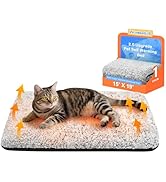 WanpeeGoo Self Warming Cat Bed, Heated Cat Bed, 2.0 Upgraded Dual-Layer Thermal Foil Heating Pad,...