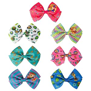 paw patrol hair bows
