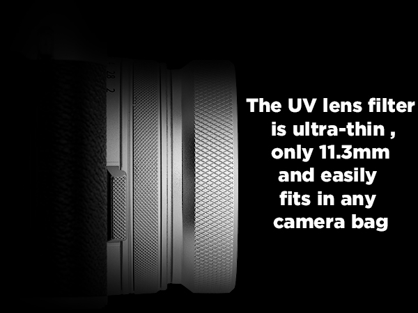 Haoge Metal Lens Hood MC UV Protection Multicoated Ultraviolet Lens Filter Fujifilm X100VI X100V