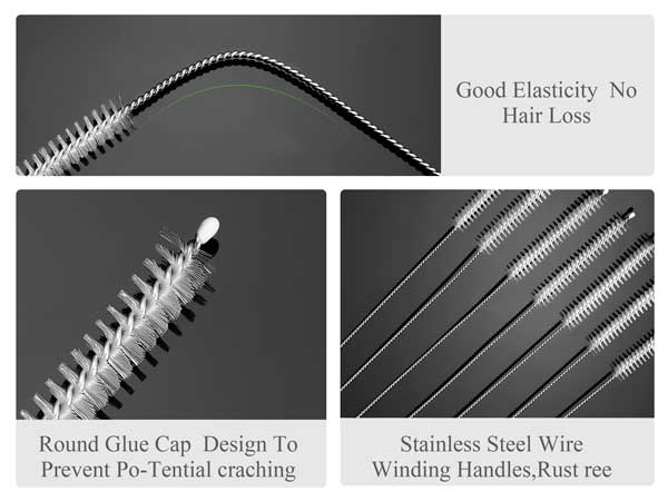 Straw Cleaner Brush, Glass Pipe Straw Cleaning Brush Kit